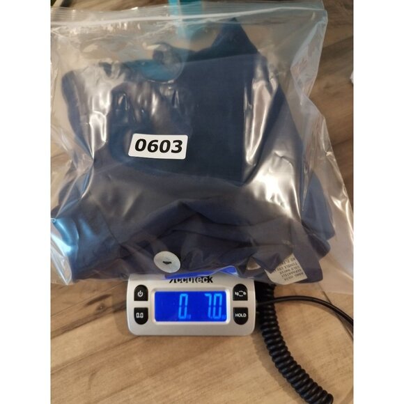 Apostrophe Navy Blue 100% Silk V Neck Mother Pearl Button Tunic Top M - Picture 11 of 12